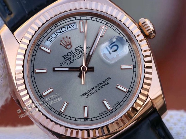 勞力士Day-Date系列手錶 Rolex最經典的系列男士皮帶腕表  gjs1853